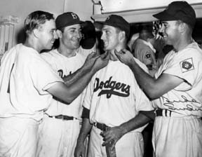 1952: Pee Wee Reese, Jackie Robinson, and Preacher Roe